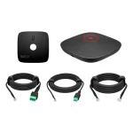 Poly Studio A2 Black Table Microphone | Mounting Plate | I/O Cables – B22X6AA#AC3