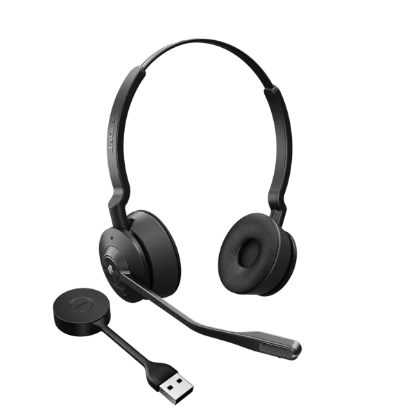 Jabra Engage 55 DECT Wireless Stereo Headset MS with Link 400 USB-A – 9559-450-125 - Included Accessories