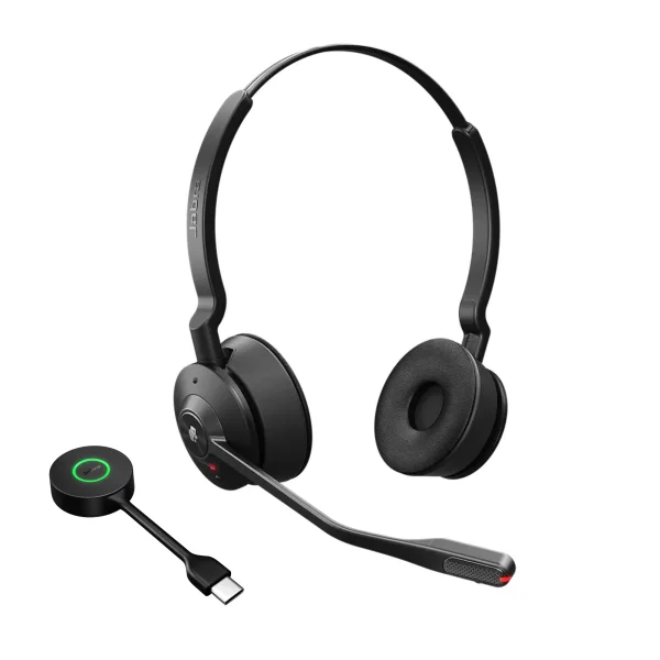Jabra Engage 55 SE DECT Wireless Stereo Headset MS with Link 400 USB-C – 9659-470-125