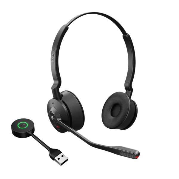 Jabra Engage 55 SE DECT Wireless Stereo Headset MS with Link 400 USB-A Low Power – 9659-450-125-1