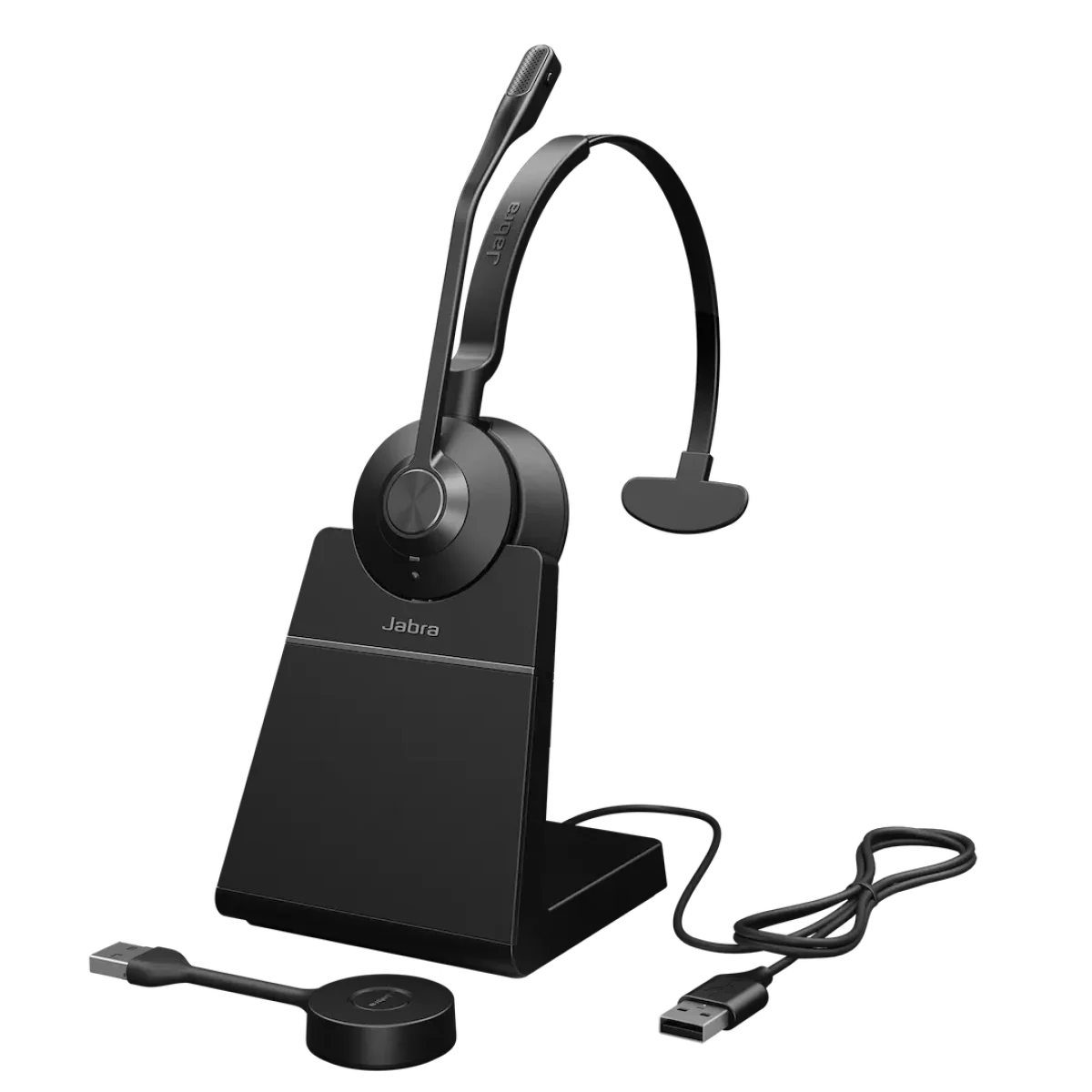 Jabra Engage 55 SE Mono Wireless Headset | Charging Stand | Link 400 | USB-A | UC – 9653-415-125