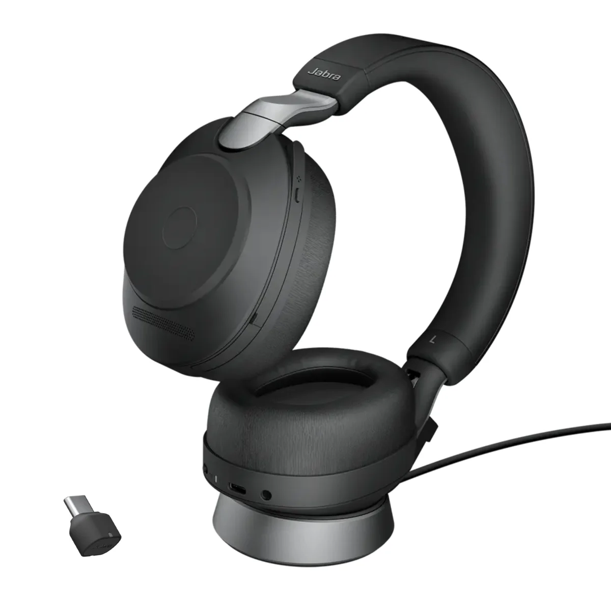 Jabra Evolve2 85 UC Stereo Wireless Headset | Charging Stand | Link 380c | USB-C – 28599-989-889