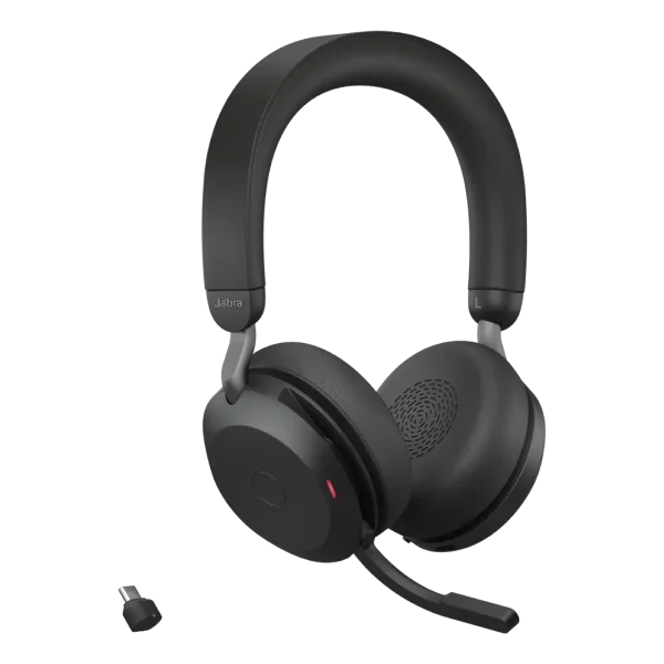 Jabra Evolve2 75 Wireless UC Stereo Headset with Link380C USB-C Adapter – 27599-989-899