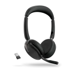 Jabra Evolve2 65 Flex Wireless Headset – Link 380a UC Stereo – Black – 26699-989-999-01
