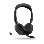 Jabra Evolve2 65 Flex – Wireless Stereo Headset – Link 380a MS – Microsoft Teams Certified – 26699-999-999-01