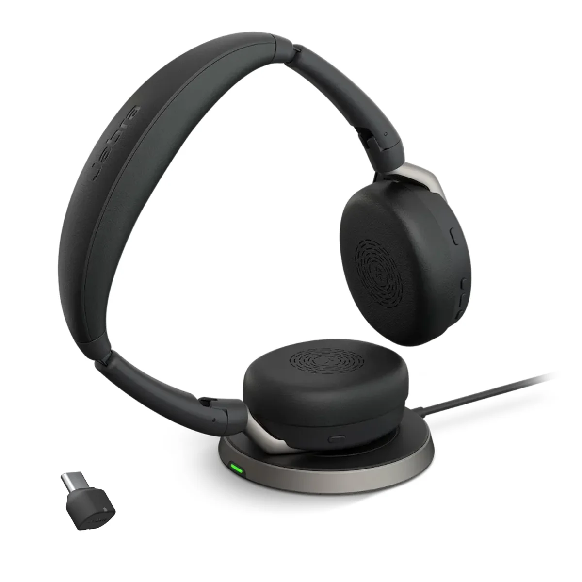 Jabra Evolve2 65 Flex MS Teams Stereo Wireless Headset | Link 380c | USB-C | Black – 26699-999-899-01