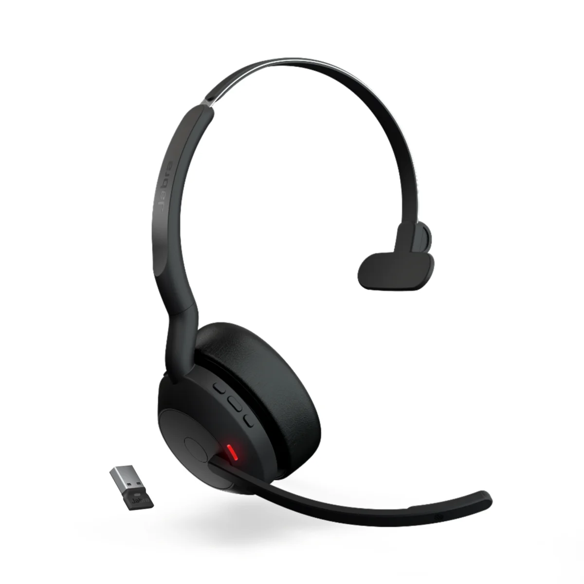 Jabra Evolve2 55 MS Teams Mono Wireless Headset | Link 380a | USB-A – 25599-899-999-01