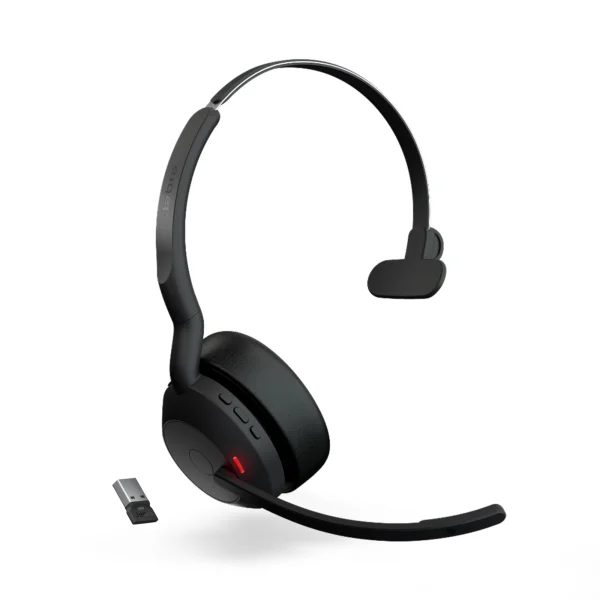 Jabra Evolve2 55 Wireless Mono Headset – Link 380a MS – Microsoft Teams Certified – 25599-899-999-01