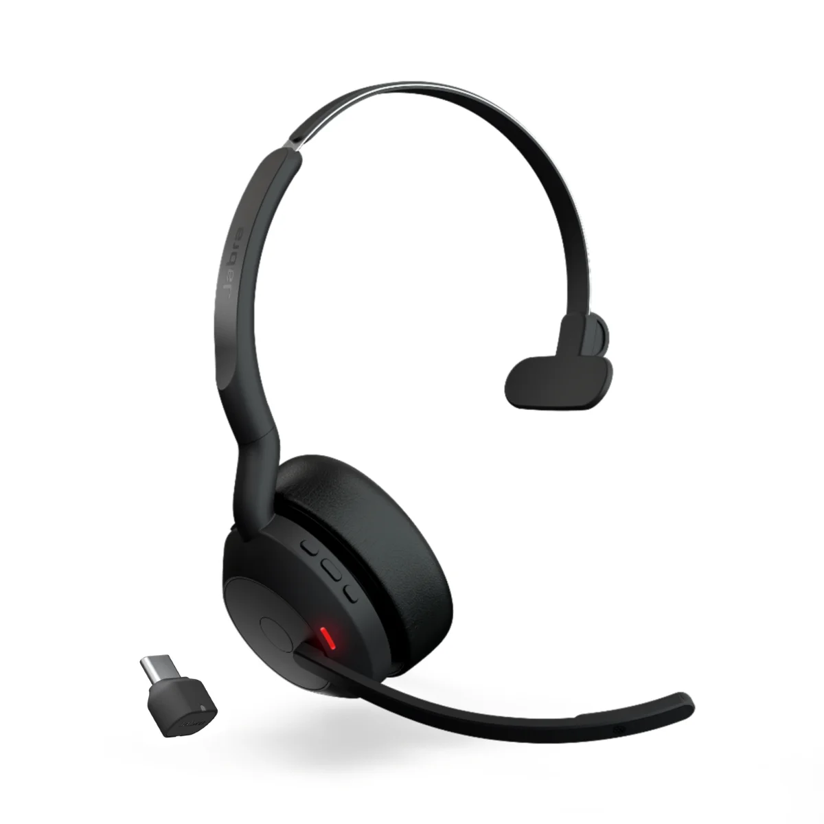 Jabra Evolve2 55 MS Teams Mono Wireless Headset | Link 380c | USB-C – 25599-899-899-01