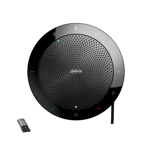 Jabra Speak 510+ UC Portable Speakerphone with Link 370/380 & USB-C Adapter – 7510-409-01