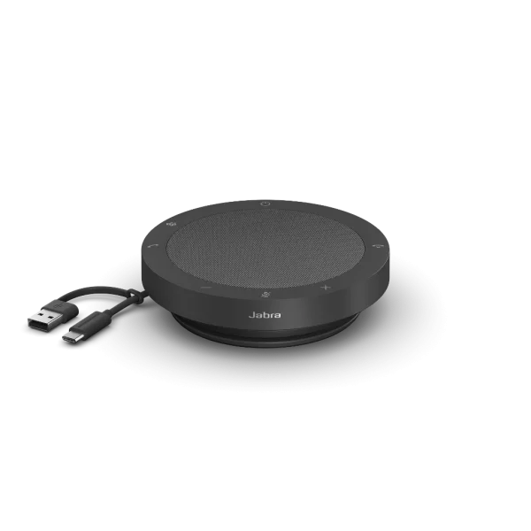 Jabra Speak2 40 Speakerphone (USB-C) MS Teams - Dark Grey - 2740-109 - Angled View
