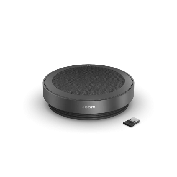 Jabra Speak2 75 Speakerphone (USB-A, BT) MS Teams w/ Link 390a - Dark Grey - 2775-319-01 - Angled View