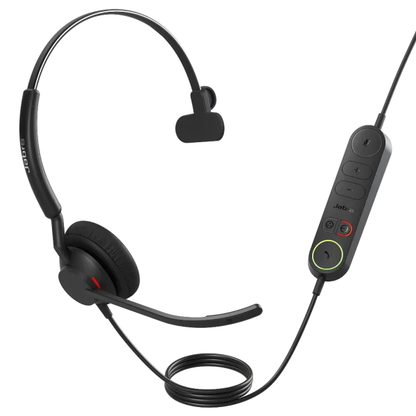 Jabra Engage 40 UC Corded USB-A Mono Headset with Inline Link for Call Controls - 4093-419-279
