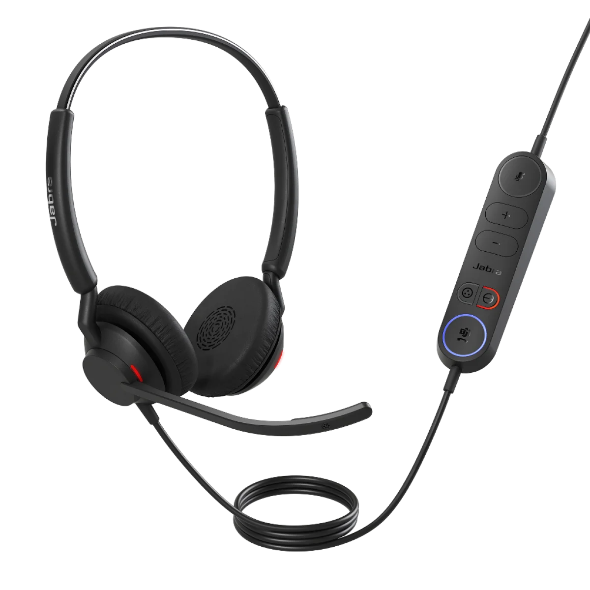 Jabra Engage 40 MS Teams Stereo Headset | USB-C | USB-A Adapter | Inline Link – 4099-413-269