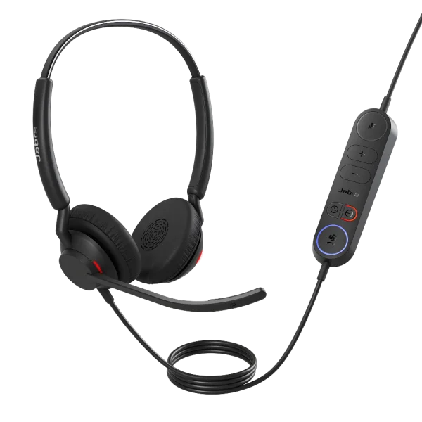 Jabra Engage 40 MS Corded USB-A Stereo Headset with Inline Link for Call Controls - 4099-413-279