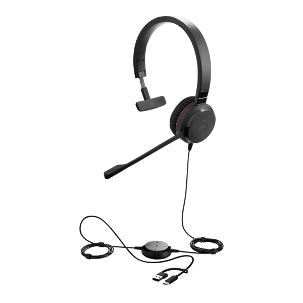Jabra Evolve 30 II UC Mono USB-C/A Corded Headset – 5393-829-389-01
