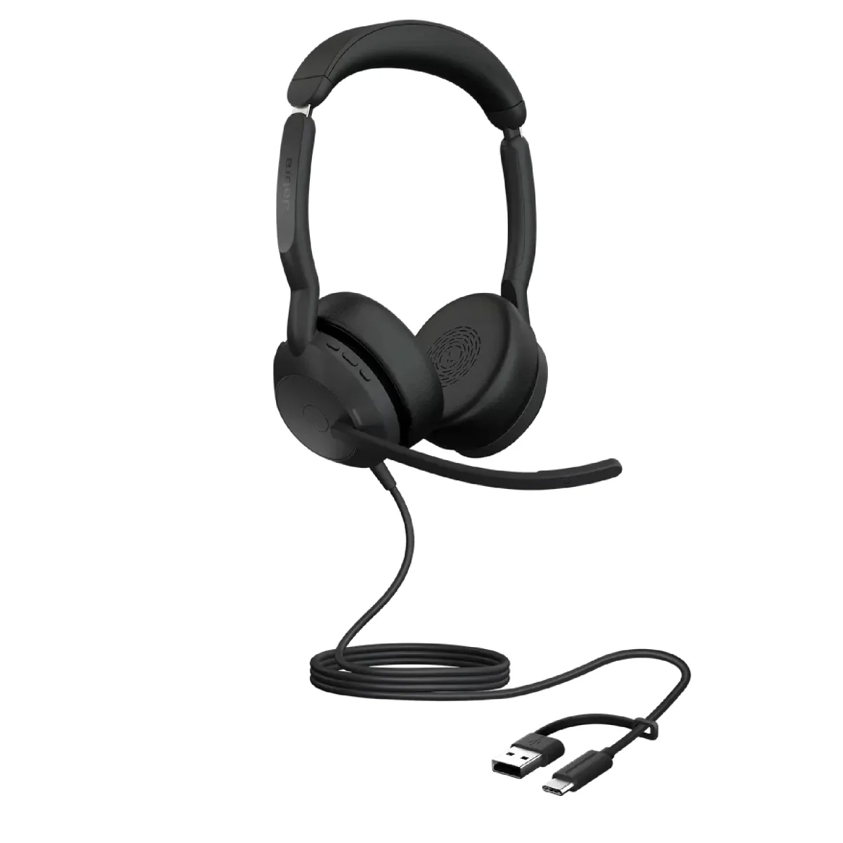 Jabra Evolve2 50 UC Stereo Headset | USB-C | USB-A Adapter | Bluetooth – 25089-989-799