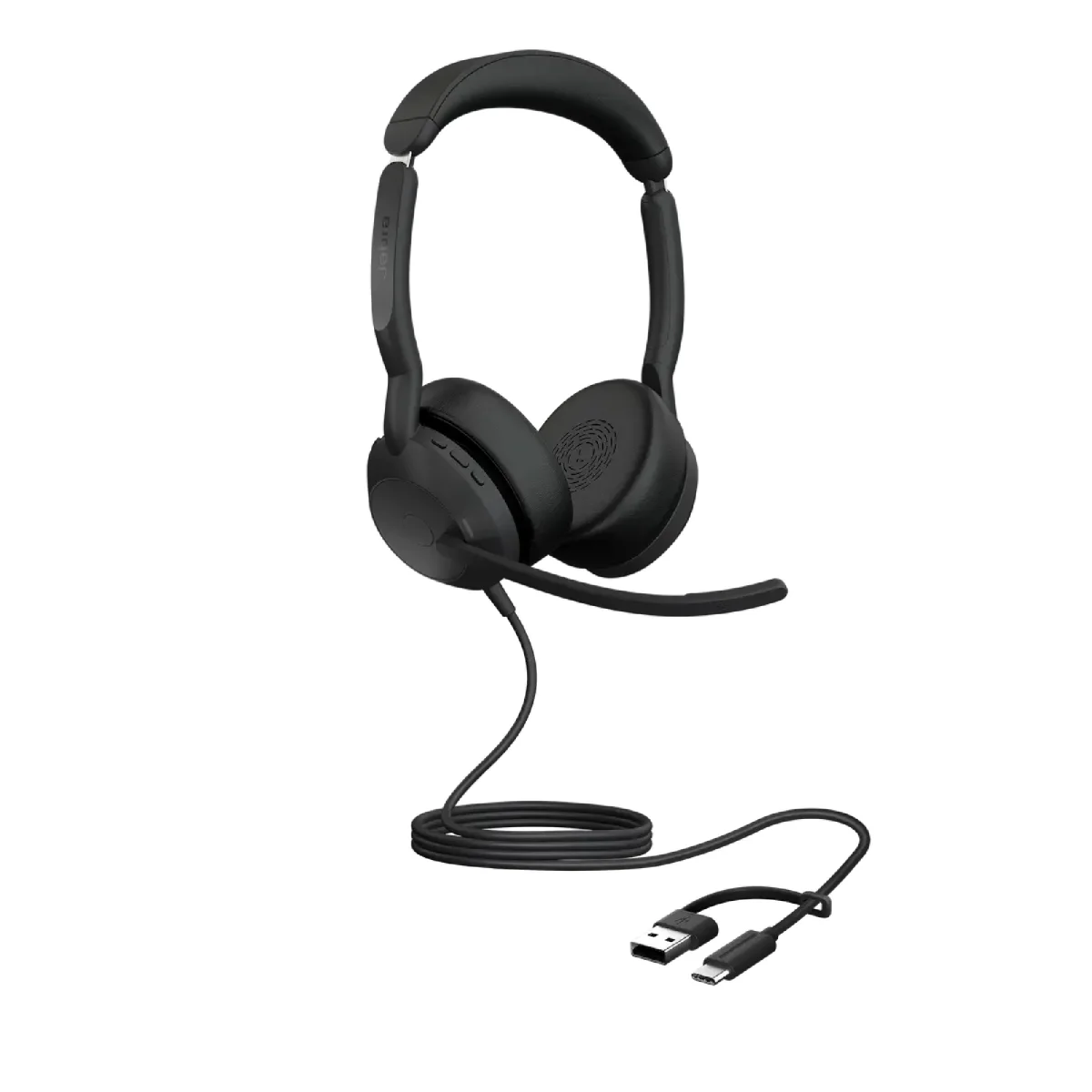 Jabra Evolve2 50 UC Stereo Headset | USB-C | USB-A Adapter – 25069-989-899