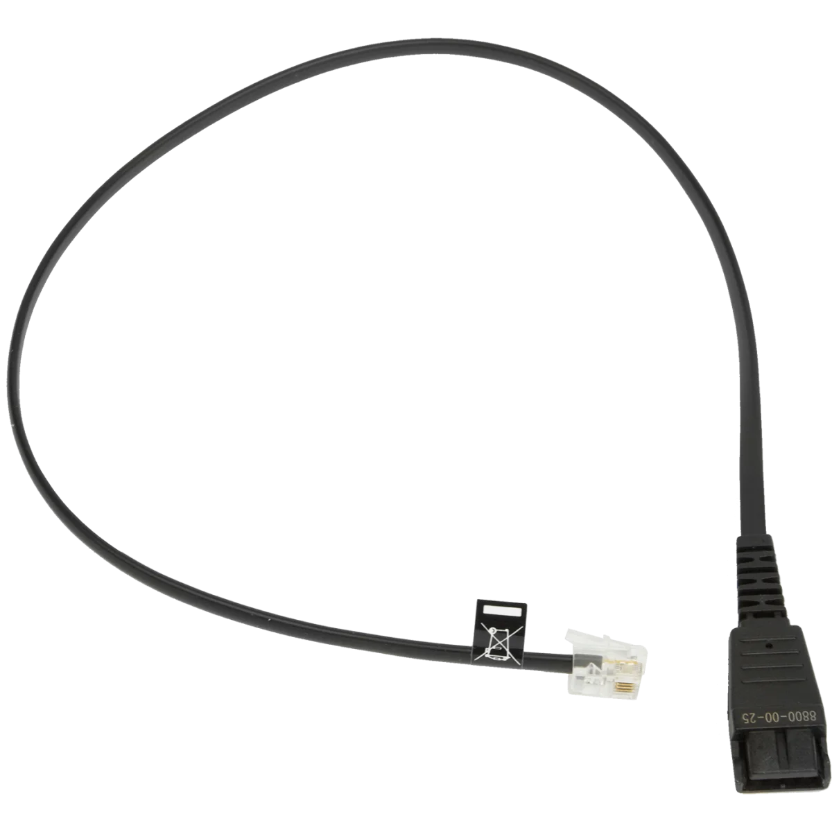 Jabra QD to RJ-9 Adapter Cord | Avaya 9600/1600 – 8800-00-25