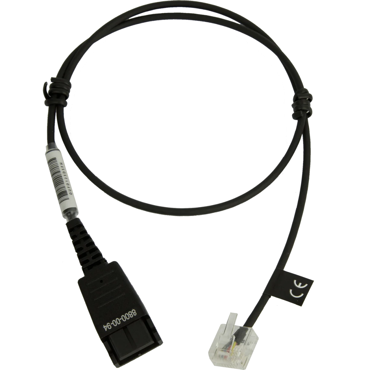 Jabra QD to RJ-45 Straight Cord | Siemens OpenStage – 8800-00-94