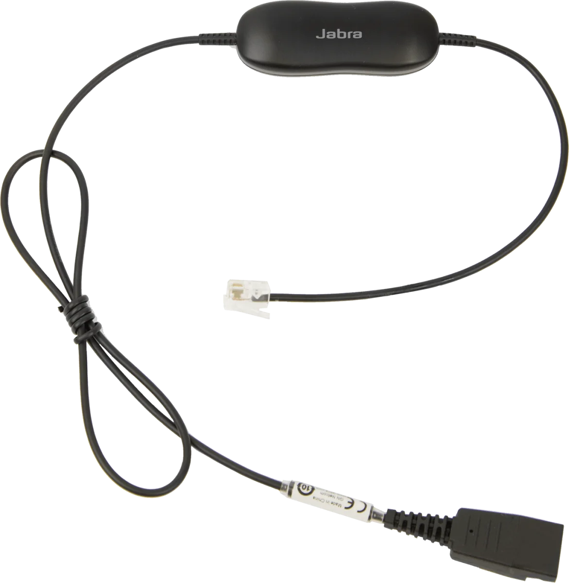 Jabra GN1216 QD to RJ-9 Avaya Cord | 20" Straight – 88001-03