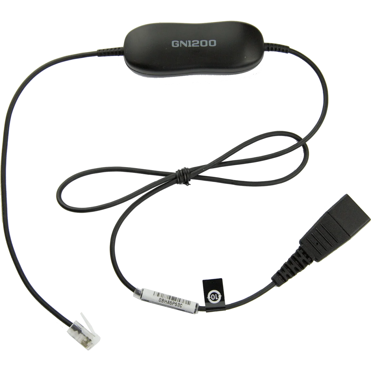 Jabra GN1200 QD to RJ-9 Smart Cord | 20" Straight – 88001-99