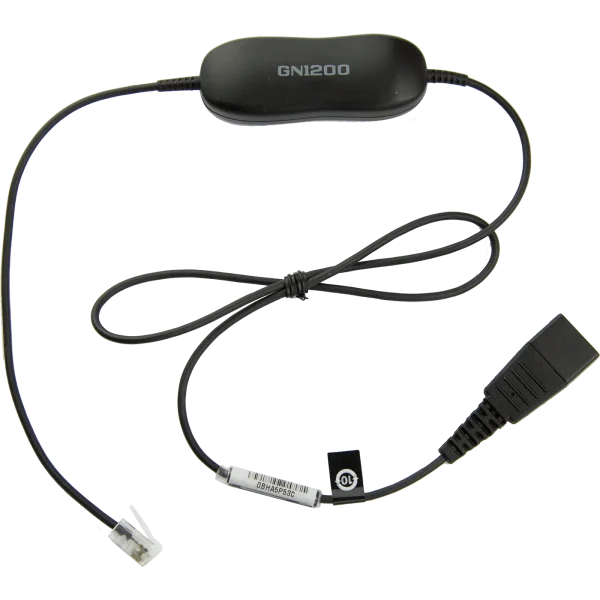 Jabra GN1200 Smart Cord QD to RJ9 20" Straight – 88001-99