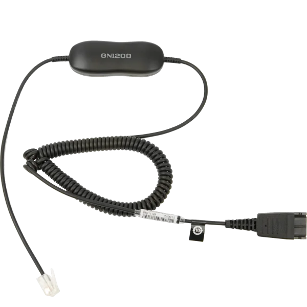 Jabra GN1200 Smart Cord QD to RJ9 6' Coiled – 88011-99