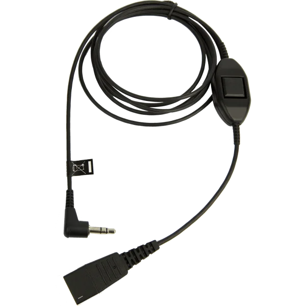 Jabra QD to 3.5mm Adapter with Mute Switch for Alcatel IP Touch 4038/4068 – 8735-019 - Ports and Connections
